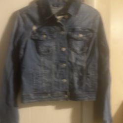 New Aeropostale Stretchy Denim Jacket Size Medium 