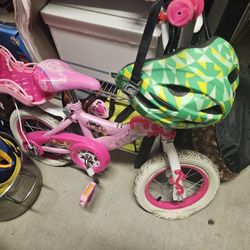 Girls Bike And Helmet