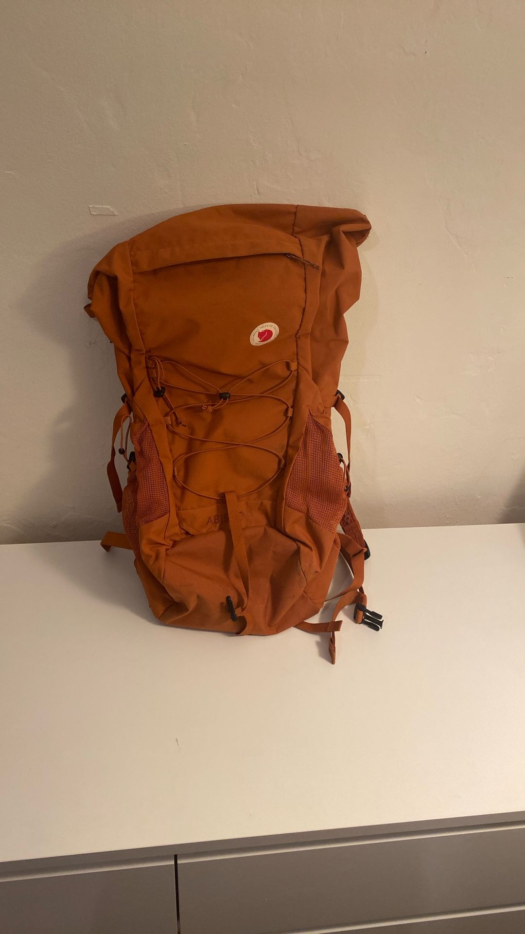 Title: 🎒 Fjällräven Ulvö Rolltop Backpack – Rust Orange (Excellent Condition!)