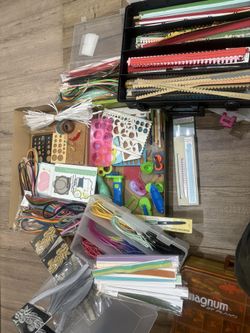 HUGE Paper Quilling & Scrapbooking Bundle – Tools, Paper, Border Punch Set