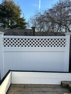 6’ Diagonal Lattice Top Fence Section(s)