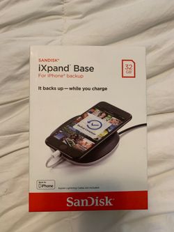 Sandisk iXpand iPhone backup and charger