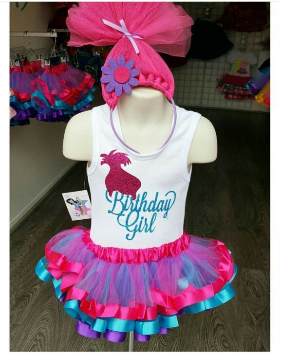 Trolls Birthday Girl set