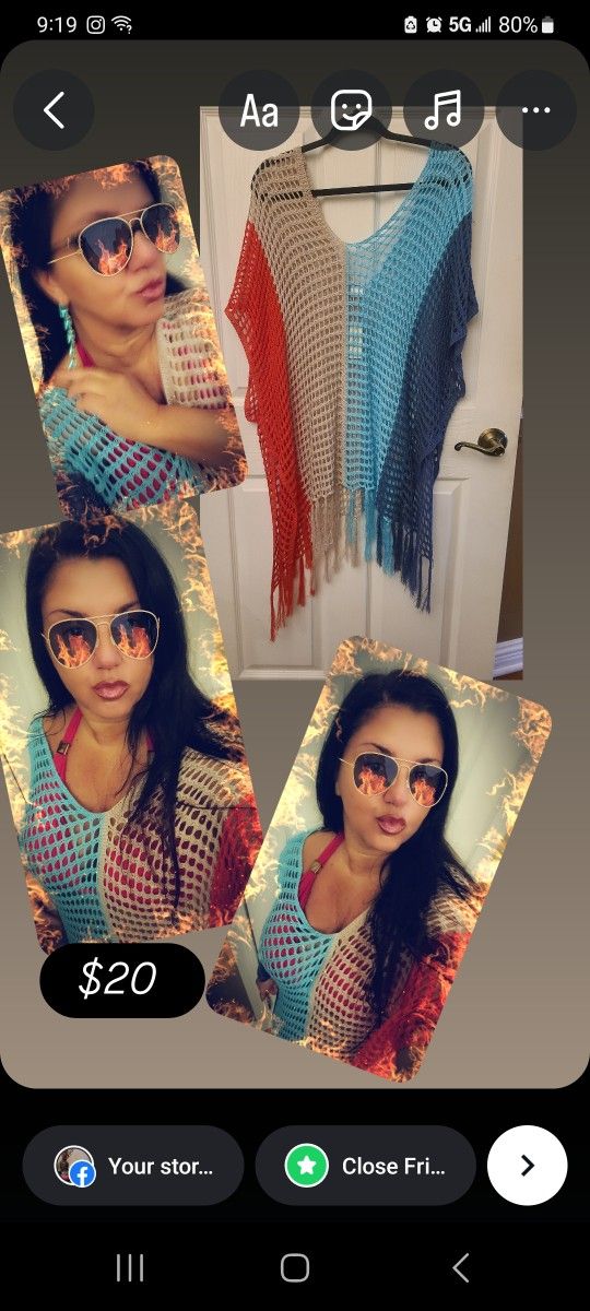 Knit Poncho