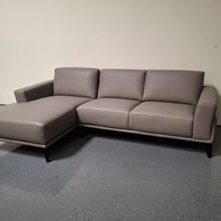 Brand new living room leather 2 pc sectional sofa
