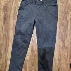 Calvin Klein Men's Size 34 Charcoal grey Casual Pants Cotton Office slacks authe