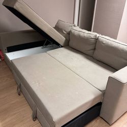 L Shaped Couch with Pullout Bed