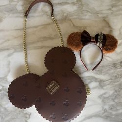Mickey Ice Cream Sandwich Purse And Mickey Ears 