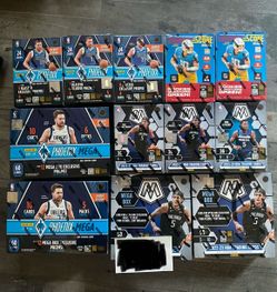Mega Box And Blaster Lot Panini Phoenix Mosaic Score Wembanyama Football Basketball 