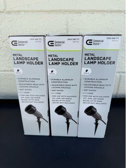 Commercial Electric Metal Landscape Lamp Holder - 3 Available