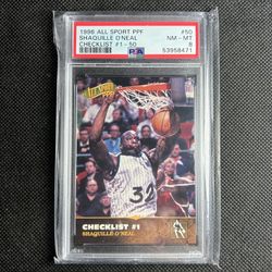 1996-97 Score Board All Sport PPF #50 Shaquille O'Neal CL Card PSA 8 NM-MT🔥🔥🔥