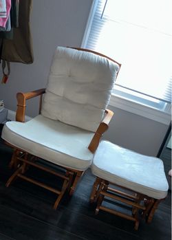 Nursery Glider Chair & Ottoman Set