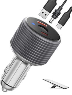 72W Max Stable Voltage Boost Starlink Mini Car Adapter, 3-in-1 Car Charger