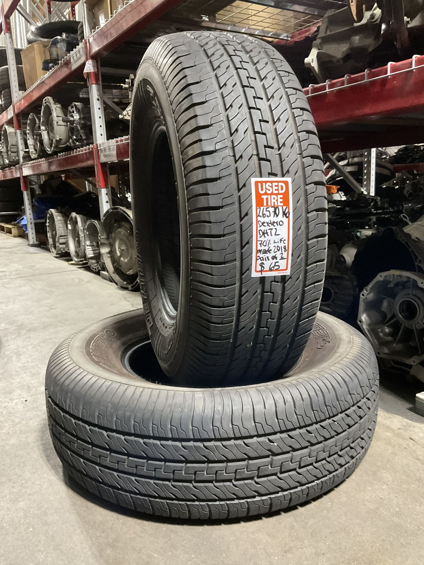 265/70/16 Tires Dextero DHT2 All Season, Pair Of 2.