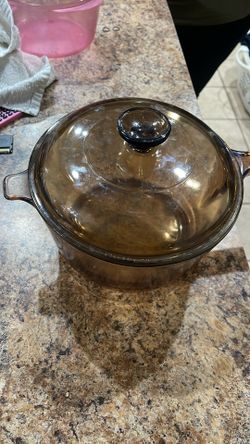 vision corning glass pot