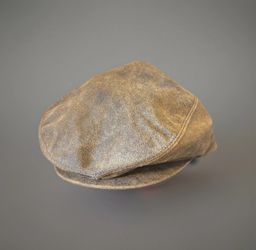 Vintage Henschel Leather Newsboy Cap 3XL Ivy Driver Gatsby Made in USA NWT