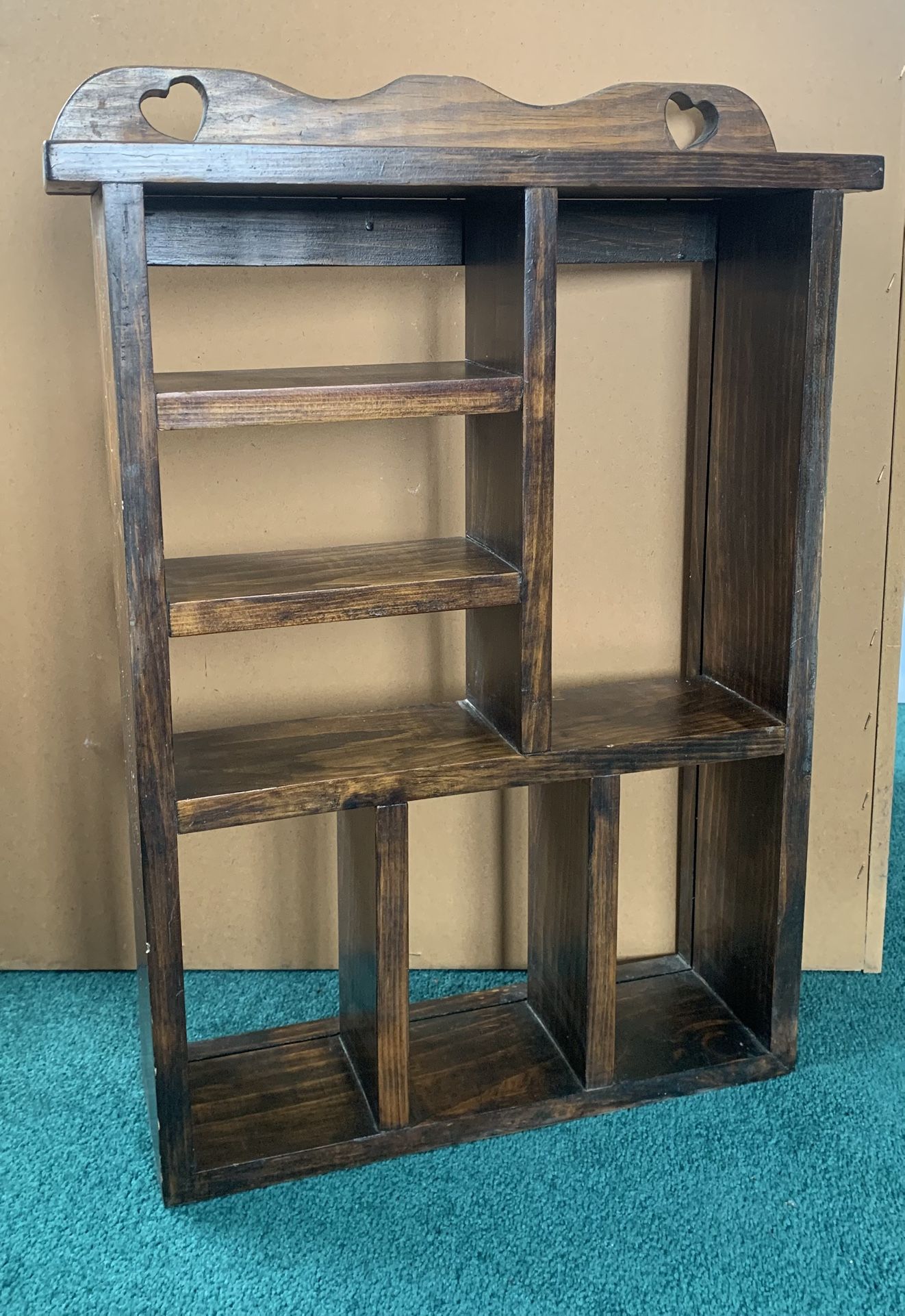 Wooden Shelves With Hearts