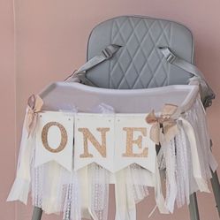 1st Birthday Chair Banner 