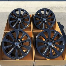 18” Toyota Grand Highlander XLE Original Rims In Satin Black