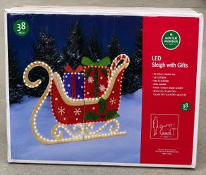 Lighted Christmas Sleigh
