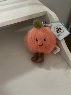 Peach jellycat charm