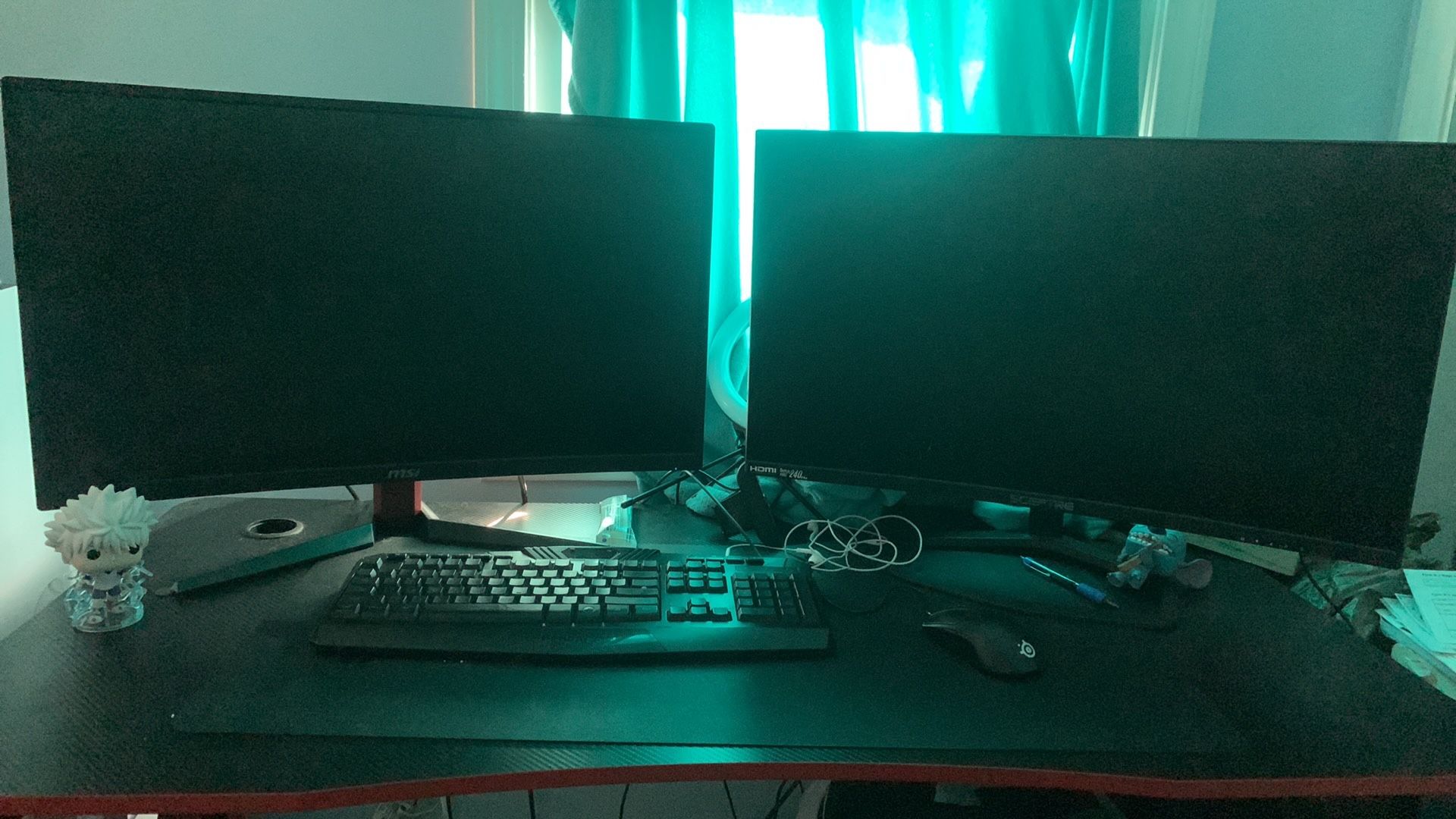 Monitors And desk