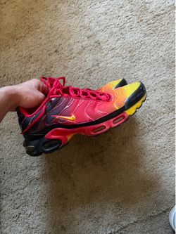 Air Max Plus TXT Laser Crimson Yellow. Used. No box.