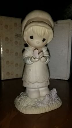 1982 Precious Moments "We Are God's Workmanship" Porcelain Figurine