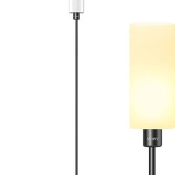 VEYFIY Floor Lamp for Living Room, Glass Lampshade Modern Standing Floor Lamp, 68 Inches Tall with E26 Socket for Office, Bedroom, Reading or Work - B