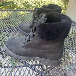 Black Timberland Waterproof Boots 