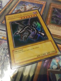 YuGiOh card- RED EYES BLK DRAGON