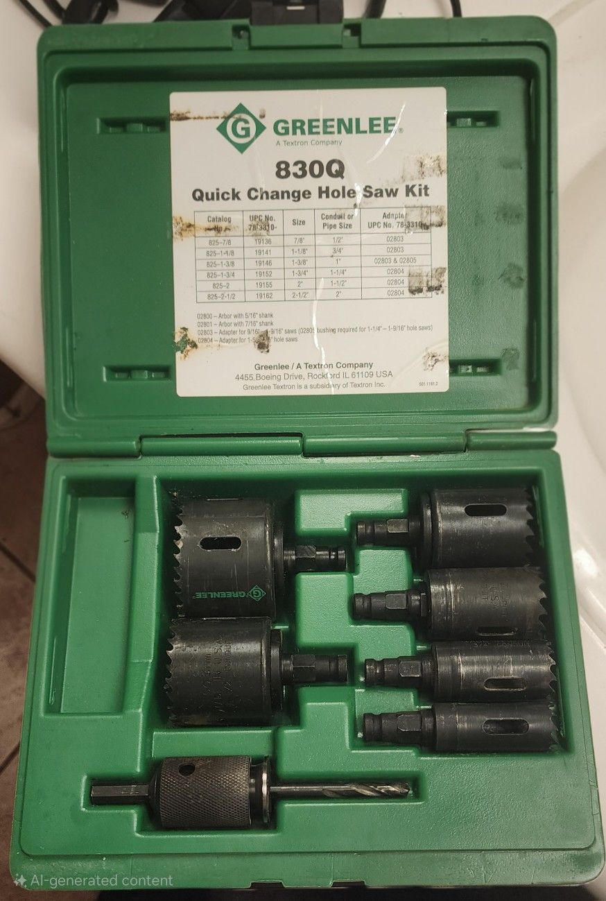 Greenlee Hole Saw Kit