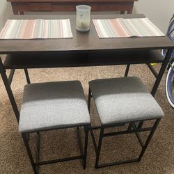 Table & 2 Stools