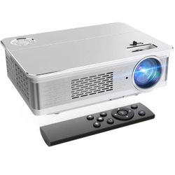 Native 1080P Outdoor Movie Projector 6800 Lumens Home Theatre Projector Support 300inch Screen with Hi-Fi Speakers