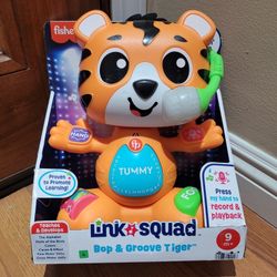 FISHER-PRICE LINK GROOVE TIGER LEARNING TOY! 9 MONTHS +! BRAND NEW!