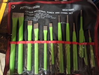 Pittsburgh 12 piece industrial punch and chisel set