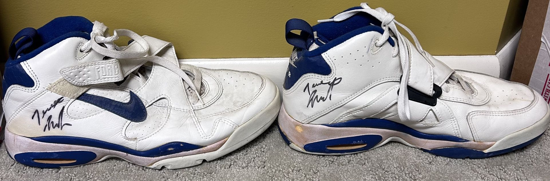 Terrell Brandon Dual Autographed Game Used Shoes