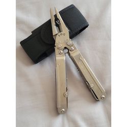 SOG PowerLock Multi Tool Pliers Saw Stainless with Sheath