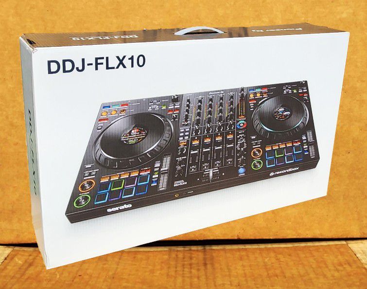 🚨 No Credit Needed 🚨 Pioneer DJ DDJ-FLX10 4-Channel Mixer Serato Rekordbox Controller FX Pads 🚨 Payment Options Available 🚨 
