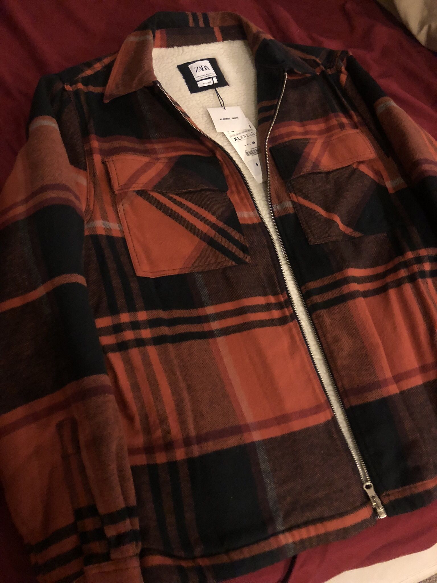 ZARA Premium Sherpa Flannel Jacket