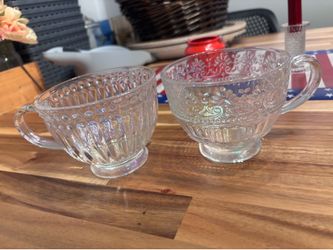 Iridescent Glass coffee Cups (sold as set)