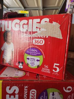 Huggies 5 $20 Each box. PRICE IS FIRM