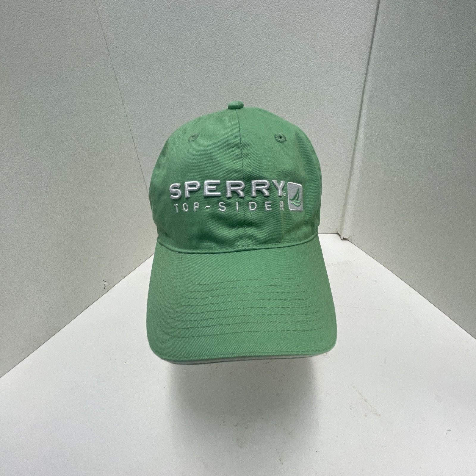 Sperry Top-Sider Sailing Boat Shoes Cap Hat OSFA Adjustable GET WET - Green