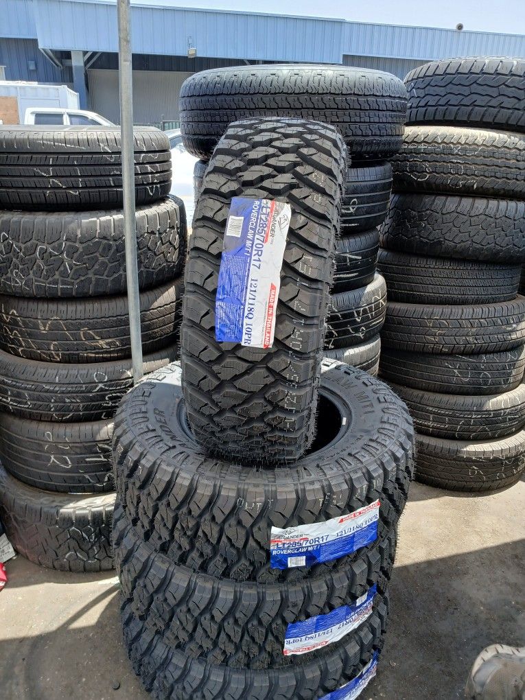 4 New Tires Installed/ 4 Llantas Nuevas Instaladas 285/70/17 MT Atlander Tires