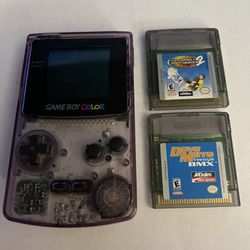 Nintendo Gameboy Color With Two Games 