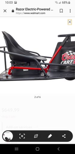 Razor Electric Powered Drifting Crazy Cart XL