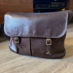 Fossil Leather Messenger Bag 