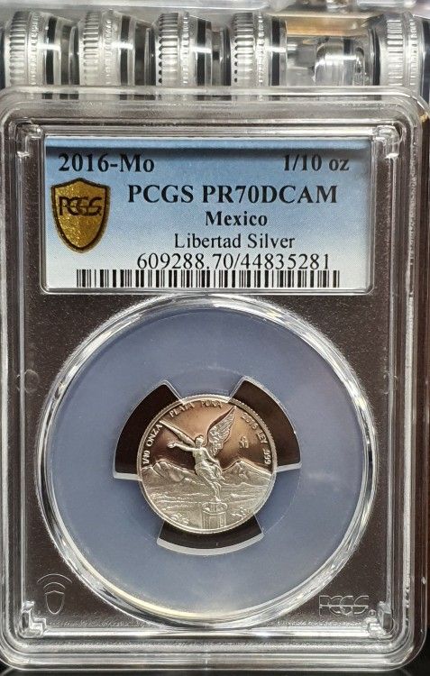 2016 MEXICO 1/10 OZ PCGS PR70DCAM  " HIGH GRADE "