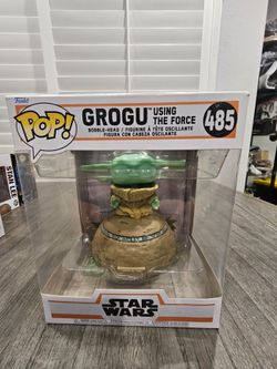 $40 - Grogu Using The Force Funko Pop Bobble Head Star Wars Mandolorian #485 NEW