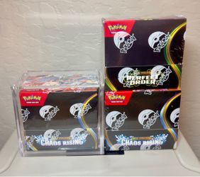 Pokémon Booster Boxes – Chaos Rising & Perfect Order – Factory Sealed